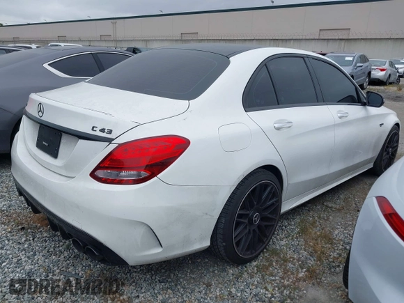 2018 Mercedes-Benz C 43 AMG with VIN 55SWF6EB5JU235937, listed as a IAAI auction lot 42050650 with 67,876 mi miles and . Bid and sale history available at carsss.com. Image 4.