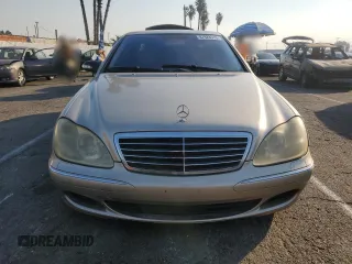 2003 Mercedes-Benz S-Class 5.0L with VIN WDBNG75J93A367679, listed as a Copart auction lot 87928575 with 163,058 mi miles and Salvage Title. Bid and sale history available at carsss.com. Image 5.