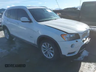 2014 BMW X3 xDrive28i z VIN 5UXWX9C53E0D15031, wystawiony jako IAAI lot #41602483 z przebiegiem 123 493 mil mil oraz . Historia ofert i sprzedaży dostępna na DreamBid. Obrazek 1.