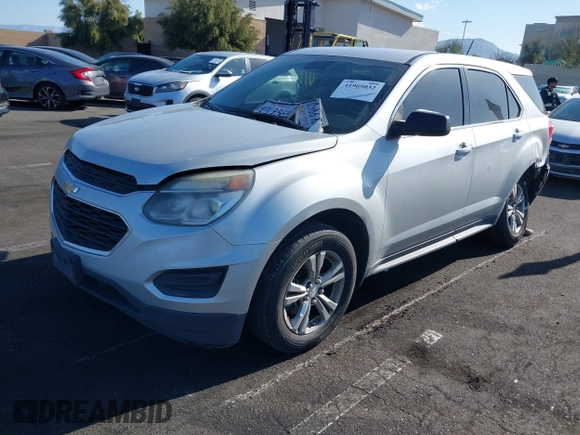 2017 Chevrolet Equinox LS with VIN 2GNALBEK1H1508339, listed as a IAAI auction lot 41965032 with 119,689 mi miles and . Bid and sale history available at DreamBid. Image 2.