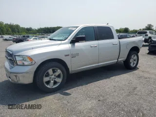 2019 Ram 1500 SLT z VIN 1C6RR7TTXKS576138, wystawiony jako Copart lot #58955075 z przebiegiem 79 377 mil mil oraz Szkoda całkowita • Salvage title. Historia ofert i sprzedaży dostępna na DreamBid. Obrazek 1.