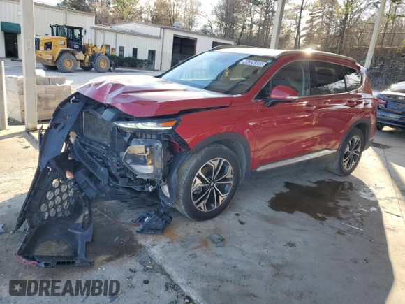 2019 Hyundai Santa Fe Ultimate with VIN 5NMS53AA8KH060016, listed as a Copart auction lot 46326355 with 91,439 mi miles and Clean Title. Bid and sale history available at carsss.com. Image 1.