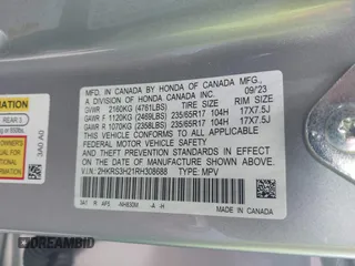 2024 Honda CR-V LX with VIN 2HKRS3H21RH308688, listed as a IAAI auction lot 41350785 with 19,835 mi miles and . Bid and sale history available at DreamBid. Image 9.