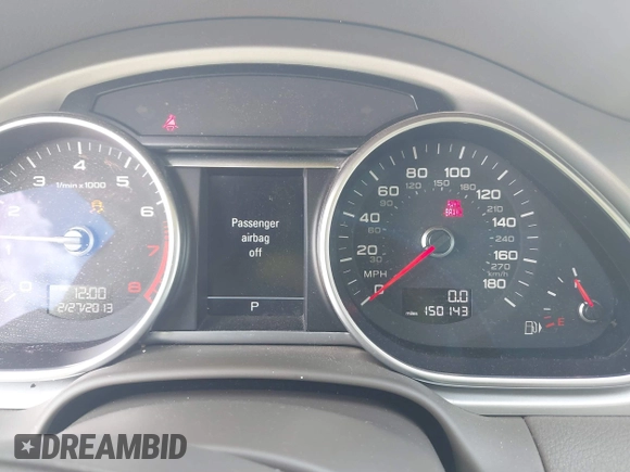 2015 Audi Q7 S line Prestige with VIN WA1DGAFE9FD004677, listed as a IAAI auction lot 42590832 with 150,143 mi miles and . Bid and sale history available at DreamBid. Image 7.
