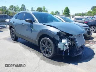 2025 Mazda CX-30 S Preferred with VIN 3MVDMBCM3SM803447, listed as a IAAI auction lot 42044985 with 658 mi miles and . Bid and sale history available at DreamBid. Image 1.