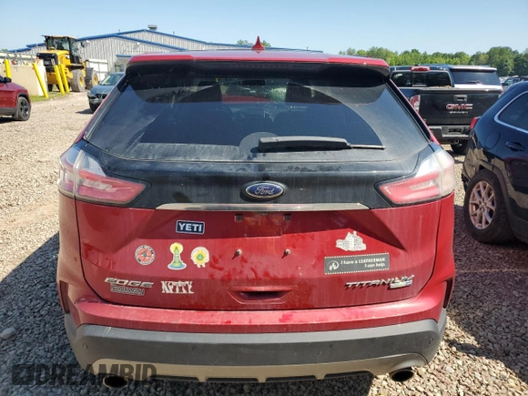 2020 Ford Edge Titanium with VIN 2FMPK4K93LBA02724, listed as a Copart auction lot 62760535 with 127,634 mi miles and Salvage title. Bid and sale history available at DreamBid. Image 6.
