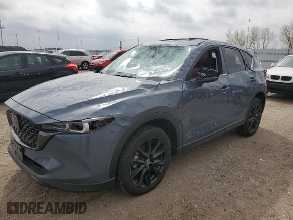 2024 Mazda CX-5 S Carbon Edition z VIN JM3KFBCL0R0446324, wystawiony jako Copart lot #54892965 z przebiegiem 17 146 mil mil oraz Szkoda całkowita • Salvage title. Historia ofert i sprzedaży dostępna na DreamBid. Obrazek 1.