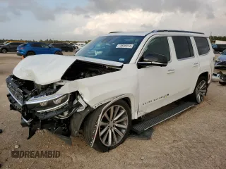2023 Jeep Grand Wagoneer z VIN 1C4SJVEJ0PS545778, wystawiony jako Copart lot #78696014 z przebiegiem 27 771 mil mil oraz Szkoda całkowita • Salvage title. Historia ofert i sprzedaży dostępna na DreamBid. Obrazek 1.