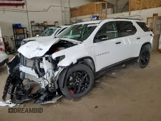 2021 Chevrolet Traverse Premier with VIN 1GNEVKKW6MJ156247, listed as a Copart auction lot 60360505 with 66,182 mi miles and Salvage title. Bid and sale history available at DreamBid. Image 1.