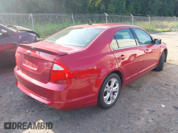 2012 Ford Fusion SE with VIN 3FAHP0HA0CR386683, listed as a IAAI auction lot 42487175 with 104,823 mi miles and . Bid and sale history available at DreamBid. Image 4.