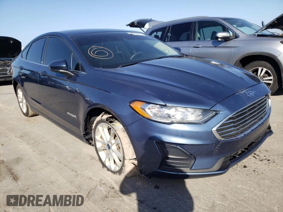 2019 Ford Fusion Hybrid SE with VIN 3FA6P0LU1KR101609, listed as a Copart auction lot 40055833 with 58,970 mi miles. Bid and sale history available at carsss.com. Image 4.