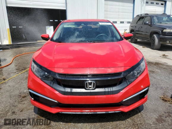2019 Honda Civic LX with VIN 2HGFC2F65KH578149, listed as a Copart auction lot 52990095 with 63,253 mi miles and Salvage Title. Bid and sale history available at DreamBid. Image 5.
