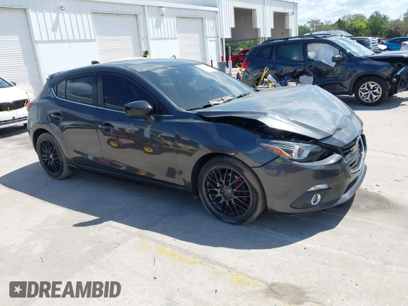 2015 Mazda 3 S Grand Touring with VIN JM1BM1M34F1258936, listed as a IAAI auction lot 42071464 with 100,933 mi miles and . Bid and sale history available at DreamBid. Image 1.