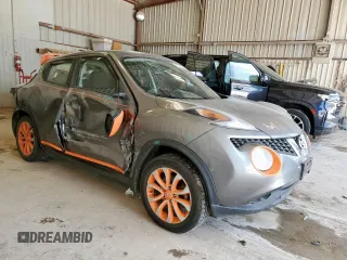 2015 Nissan Juke SV with VIN JN8AF5MV5FT552577, listed as a Copart auction lot 58601095 with 121,896 mi miles and Salvage title. Bid and sale history available at DreamBid. Image 4.