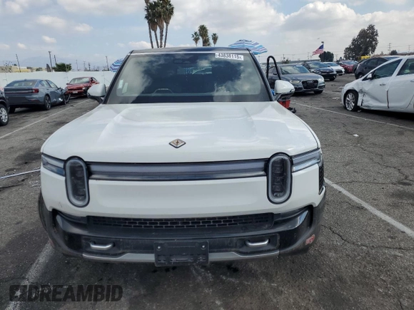 2025 Rivian R1S Adventure z VIN 7PDSGBBA1SN051768, wystawiony jako Copart lot #43838115 z przebiegiem 4875 mil mil oraz Szkoda całkowita • Salvage title. Historia ofert i sprzedaży dostępna na DreamBid. Obrazek 5.