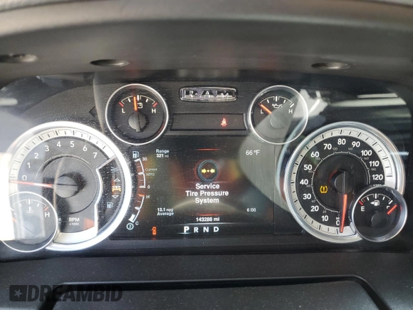 2016 Ram 1500 Big Horn with VIN 3C6JR7BT3GG122858, listed as a Copart auction lot 57103695 with 143,288 mi miles and Salvage title. Bid and sale history available at DreamBid. Image 9.