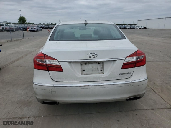 2013 Hyundai Genesis 3.8L with VIN KMHGC4DDXDU237163, listed as a Copart auction lot 53838145 with 96,928 mi miles and Salvage Title. Bid and sale history available at carsss.com. Image 6.