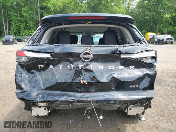 2024 Nissan Pathfinder S z VIN 5N1DR3AC1RC243826, wystawiony jako Copart lot #61145195 z przebiegiem 3 277 mil mil oraz Szkoda całkowita • Salvage title. Historia ofert i sprzedaży dostępna na DreamBid. Obrazek 6.