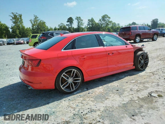 2015 Audi S3 2.0T Prestige with VIN WAUFFGFF2F1069074, listed as a Copart auction lot 59183133 with 74,654 mi miles. Bid and sale history available at carsss.com. Image 3.
