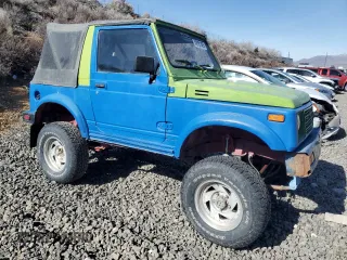 1986 Suzuki Samurai z VIN JS4JC51C8G4114216, wystawiony jako Copart lot #46191465 z przebiegiem 67 177 mil mil oraz Tytuł czysty. Historia ofert i sprzedaży dostępna na DreamBid. Obrazek 4.
