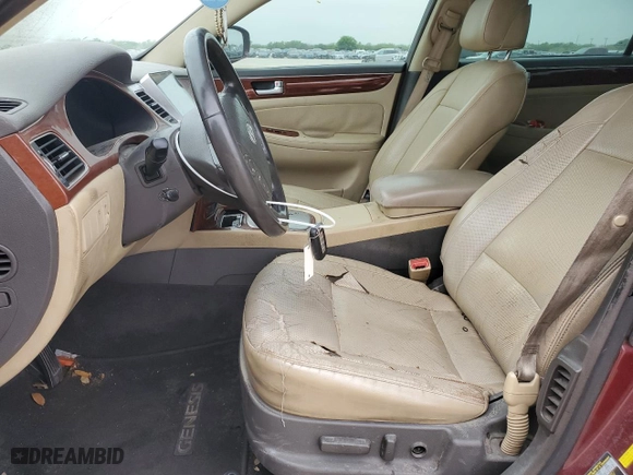 2012 Hyundai Genesis 3.8L with VIN KMHGC4DD5CU192261, listed as a Copart auction lot 51508465 with 0 mi miles and Salvage Title. Bid and sale history available at carsss.com. Image 7.