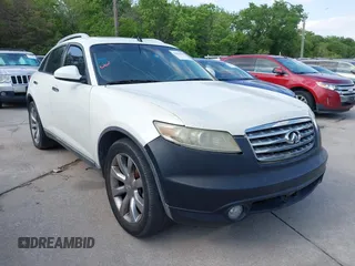 2004 Infiniti FX35 with VIN JNRAS08W34X220026, listed as a IAAI auction lot 42058535 with 168,328 mi miles. Bid and sale history available at carsss.com. Image 1.