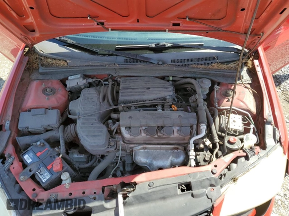 2005 Honda Civic Cpe EX with VIN 1HGEM229X5L017588, listed as a Copart auction lot 56369564 with 145,741 mi miles and Salvage Title. Bid and sale history available at carsss.com. Image 11.