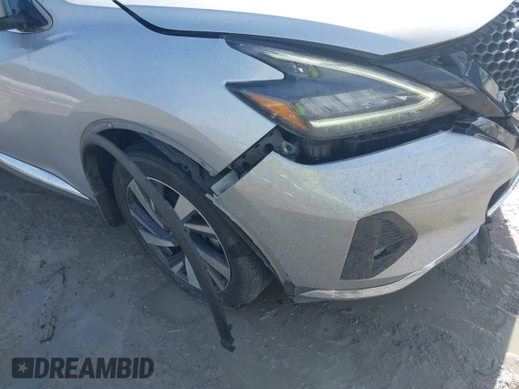 2023 Nissan Murano SL with VIN 5N1AZ2CJ0PC102011, listed as a IAAI auction lot 41406863 with 24,723 mi miles and . Bid and sale history available at DreamBid. Image 18.