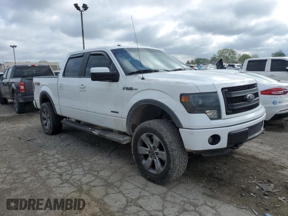 2013 Ford F-150 XL with VIN 1FTFW1ET3DFA65655, listed as a Copart auction lot 54787475 with 174,256 mi miles and Salvage title. Bid and sale history available at DreamBid. Image 4.