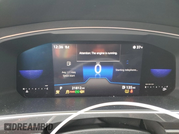 2022 Volkswagen Tiguan SE R-Line Black with VIN 3VV8B7AX0NM155204, listed as a Copart auction lot 44393685 with 21,812 mi miles and Salvage Title. Bid and sale history available at DreamBid. Image 9.