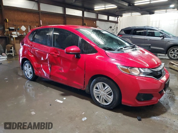 2019 Honda Fit LX with VIN 3HGGK5H46KM753207, listed as a Copart auction lot 61020305 with 25,283 mi miles and Salvage title. Bid and sale history available at DreamBid. Image 4.