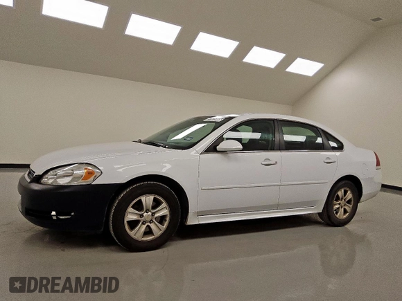2014 Chevrolet Impala LS z VIN 2G1WA5E3XE1170538, wystawiony jako Copart lot #57675165 z przebiegiem 154 114 mil mil oraz Czysty tytuł • Clean title. Historia ofert i sprzedaży dostępna na DreamBid. Obrazek 1.