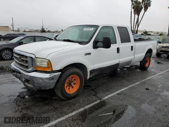 2003 Ford F-350 XL with VIN 1FTSW30F63EB07672, listed as a Copart auction lot 44244575 with 243,624 mi miles and Salvage Title. Bid and sale history available at DreamBid. Image 1.