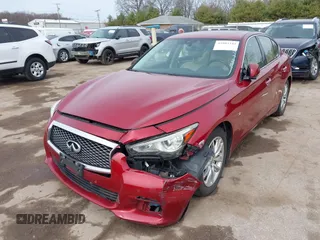 2014 Infiniti Q50 Sport with VIN JN1BV7AR4EM702549, listed as a IAAI auction lot 41803344 with 197,187 mi miles and . Bid and sale history available at carsss.com. Image 17.