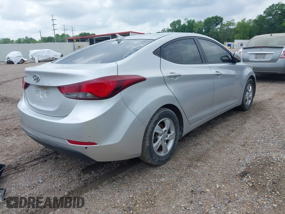 2015 Hyundai Elantra SE with VIN 5NPDH4AE9FH549073, listed as a IAAI auction lot 42113615 with 124,115 mi miles and . Bid and sale history available at DreamBid. Image 4.