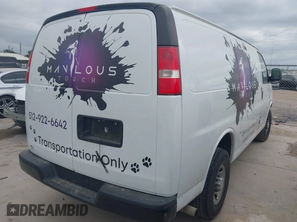 2017 Chevrolet Express Cargo z VIN 1GCWGAFFXH1161503, wystawiony jako IAAI lot #42059760 z przebiegiem 94 979 mil mil oraz . Historia ofert i sprzedaży dostępna na DreamBid. Obrazek 4.