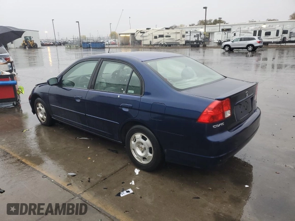 2005 Honda Civic with VIN JHMES96665S017945, listed as a Copart auction lot 82256224 with Not Provided miles and Salvage Title. Bid and sale history available at DreamBid. Image 2.