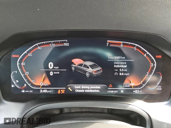 2021 BMW 3 Series 330i xDrive z VIN 3MW5R7J02M8C00695, wystawiony jako Copart lot #52340135 z przebiegiem 31 811 mil mil oraz Czysty tytuł • Clean title. Historia ofert i sprzedaży dostępna na DreamBid. Obrazek 9.