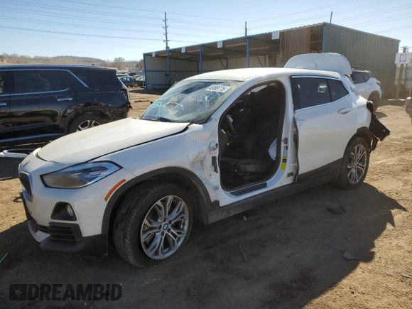 2020 BMW X2 xDrive28i with VIN WBXYJ1C04L5P43529, listed as a Copart auction lot 46868775 with 0 mi miles and Salvage Title. Bid and sale history available at carsss.com. Image 1.