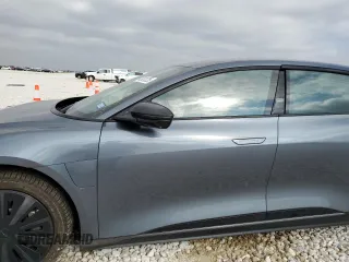 2025 Lucid Air Pure with VIN 50EA1PGA1SA005516, listed as a Copart auction lot 43931225 with 0 mi miles and Salvage Title. Bid and sale history available at carsss.com. Image 7.