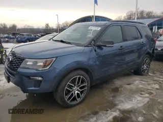 2018 Ford Explorer Sport with VIN 1FM5K8GT7JGA74759, listed as a Copart auction lot 46727075 with 151,982 mi miles and Clean Title. Bid and sale history available at DreamBid. Image 1.