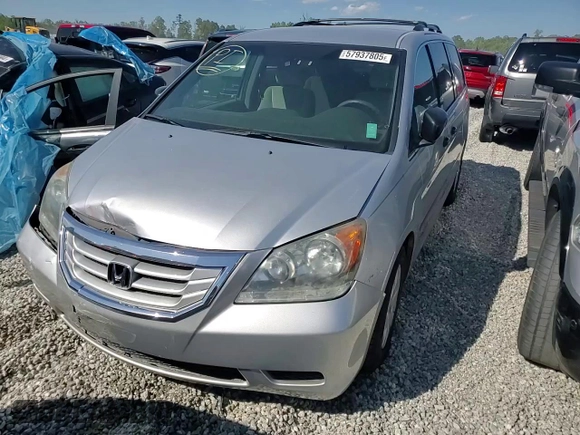 2010 Honda Odyssey LX with VIN 5FNRL3H25AB027316, listed as a Copart auction lot 57937805 with 181,551 mi miles and Salvage title. Bid and sale history available at DreamBid. Image 14.