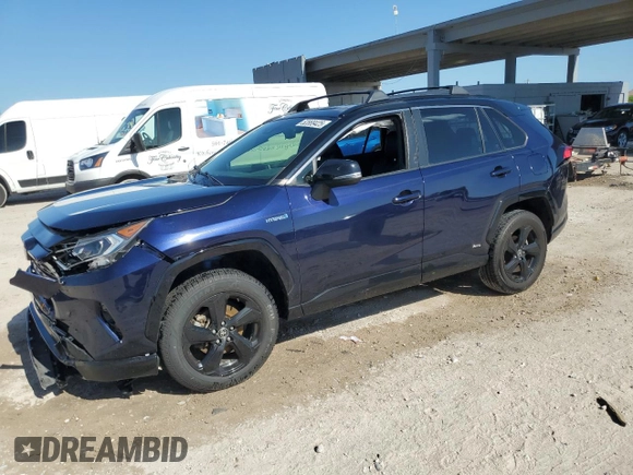 2021 Toyota RAV4 Hybrid XSE with VIN JTME6RFV4MJ006251, listed as a Copart auction lot 52868425 with 122,176 mi miles and Non Repairable. Bid and sale history available at carsss.com. Image 1.