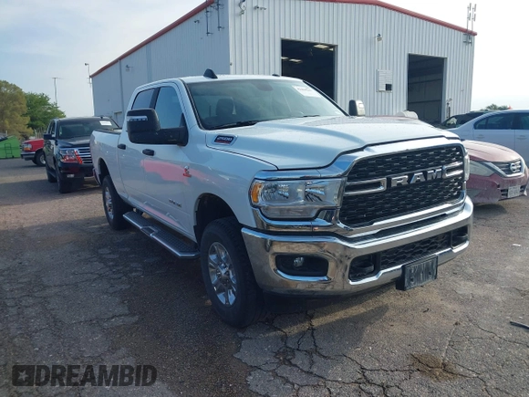 2024 Ram 2500 Big Horn with VIN 3C6UR5DLXRG296296, listed as a IAAI auction lot 42460247 with 56,093 mi miles and . Bid and sale history available at DreamBid. Image 1.