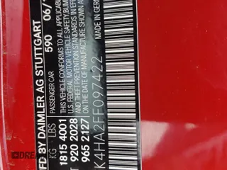 2015 Mercedes-Benz SLK 250 с VIN WDDPK4HA2FF097422, выставлен на аукционе Copart как лот 53867665 с пробегом 106 390 миль миль и Списание • Salvage title. История ставок и продаж доступна на DreamBid. Изображение 12.