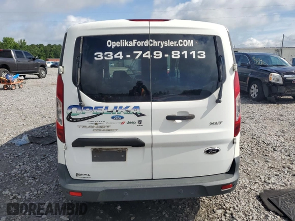 2015 Ford Transit Connect XLT with VIN NM0LS7F76F1193792, listed as a Copart auction lot 60272515 with 229,105 mi miles and Salvage title. Bid and sale history available at DreamBid. Image 6.
