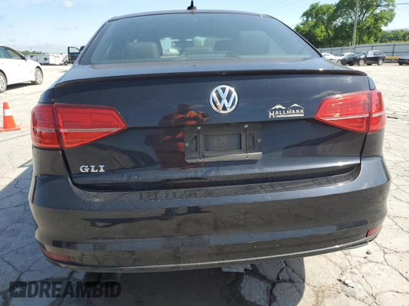 2015 Volkswagen Jetta GLI SEL with VIN 3VW4S7AJ2FM290739, listed as a Copart auction lot 55934205 with 125,770 mi miles and Salvage title. Bid and sale history available at DreamBid. Image 6.
