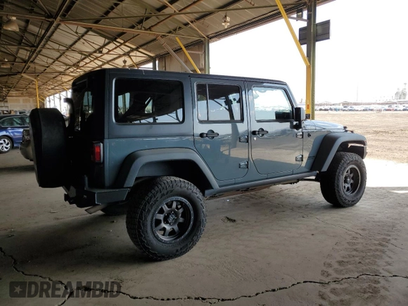2014 Jeep Wrangler Unlimited Rubicon with VIN 1C4BJWFG4EL141706, listed as a Copart auction lot 51305235 with 106,919 mi miles and Salvage Title. Bid and sale history available at carsss.com. Image 3.