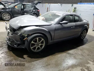 2004 Mazda RX-8 with VIN JM1FE173440117359, listed as a Copart auction lot 86124374 with 92,598 mi miles and Salvage Title. Bid and sale history available at carsss.com. Image 1.