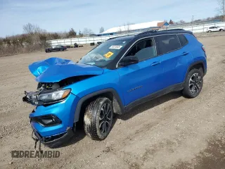 2023 Jeep Compass Limited with VIN 3C4NJDCN3PT549478, listed as a Copart auction lot 50624665 with 19,087 mi miles and Salvage title. Bid and sale history available at DreamBid. Image 1.